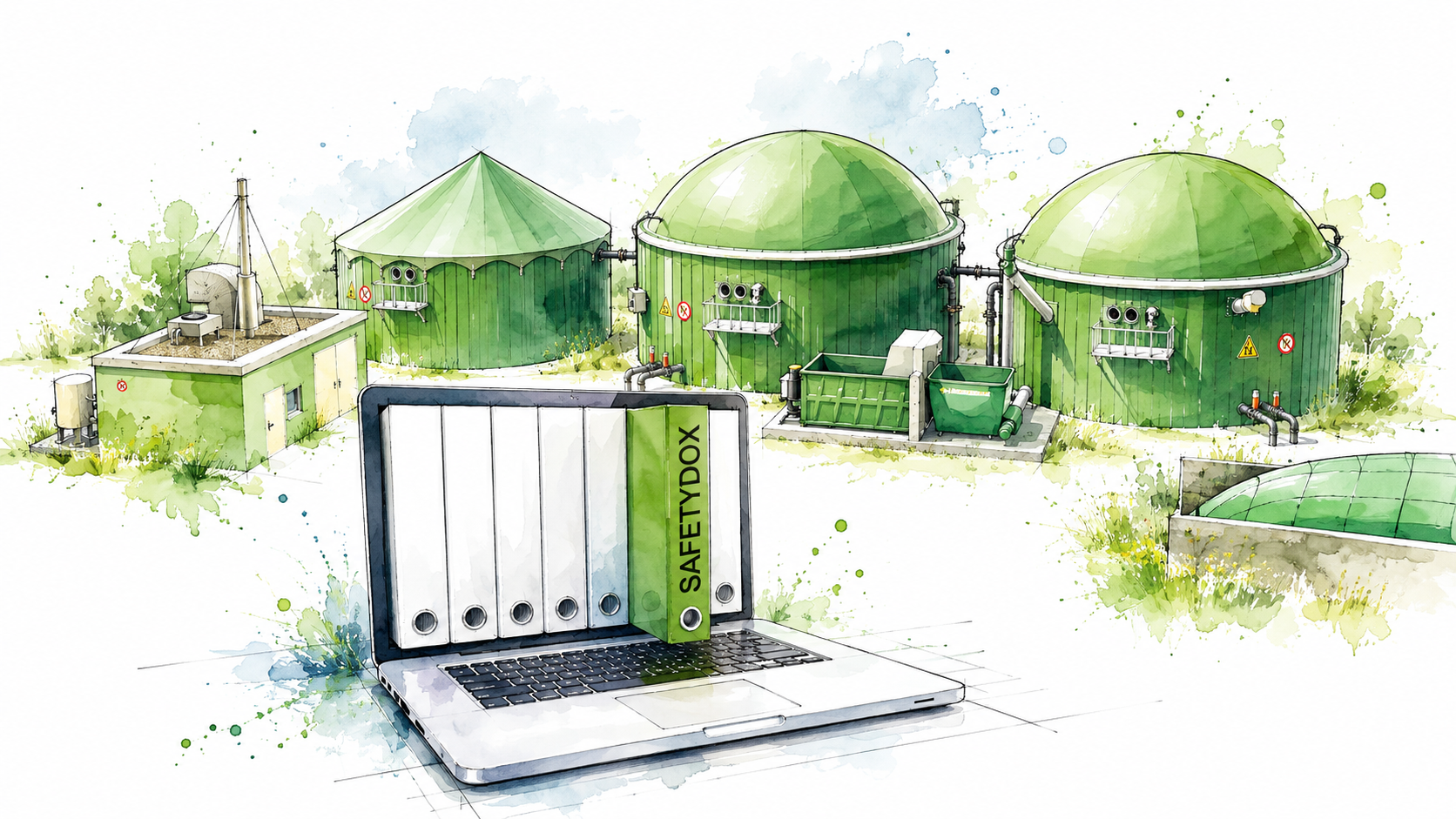Biogasanlage und Anlageninformationen